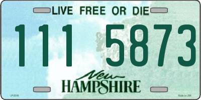 NH license plate 1115873