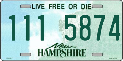 NH license plate 1115874