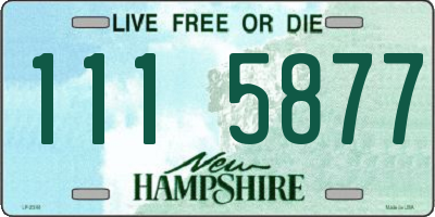 NH license plate 1115877