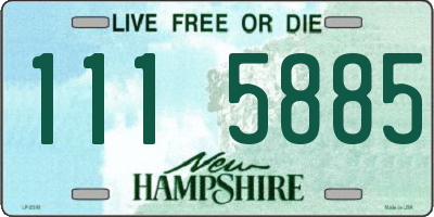 NH license plate 1115885