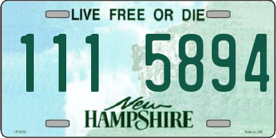 NH license plate 1115894