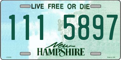 NH license plate 1115897