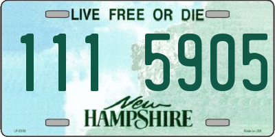 NH license plate 1115905