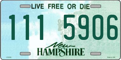 NH license plate 1115906