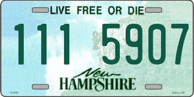 NH license plate 1115907
