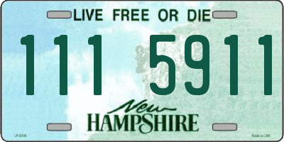 NH license plate 1115911