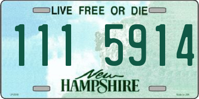 NH license plate 1115914