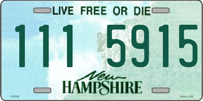 NH license plate 1115915