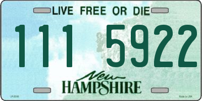 NH license plate 1115922