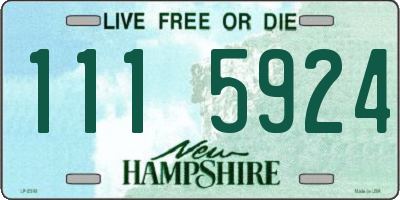 NH license plate 1115924