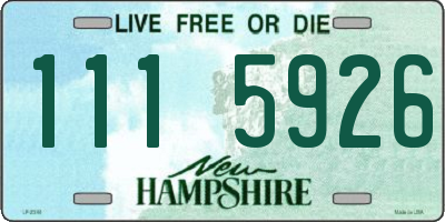 NH license plate 1115926