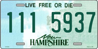 NH license plate 1115937