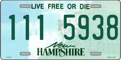 NH license plate 1115938