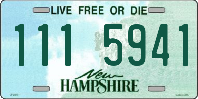 NH license plate 1115941