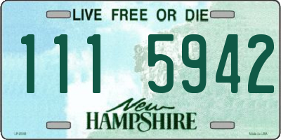 NH license plate 1115942