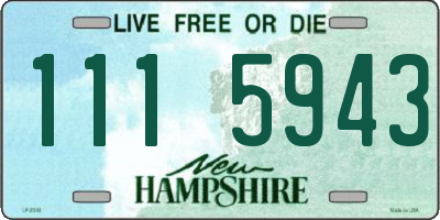 NH license plate 1115943