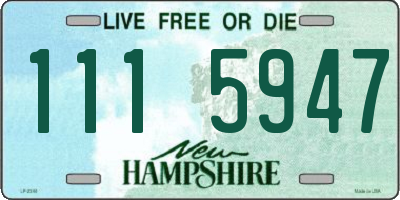 NH license plate 1115947