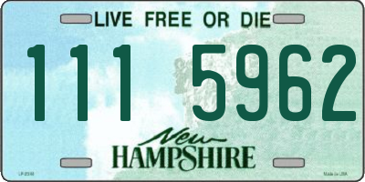 NH license plate 1115962