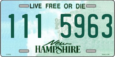 NH license plate 1115963