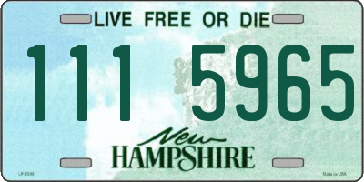 NH license plate 1115965