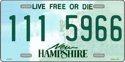 NH license plate 1115966
