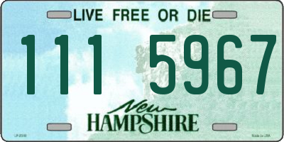 NH license plate 1115967