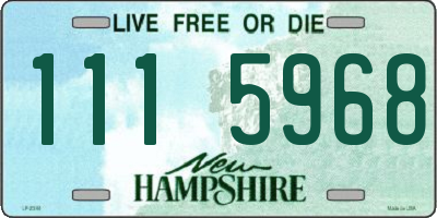 NH license plate 1115968