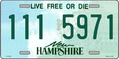 NH license plate 1115971