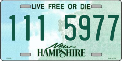 NH license plate 1115977