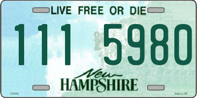 NH license plate 1115980