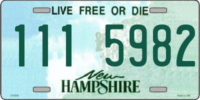 NH license plate 1115982