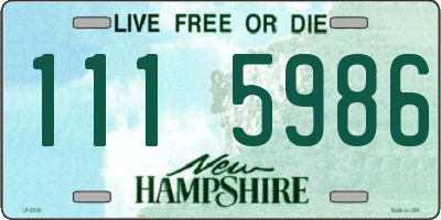 NH license plate 1115986