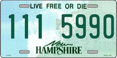 NH license plate 1115990