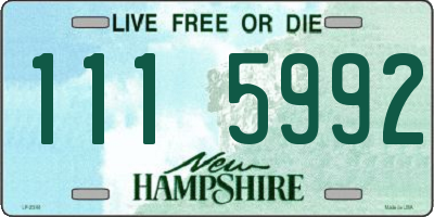 NH license plate 1115992