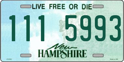 NH license plate 1115993