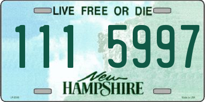 NH license plate 1115997