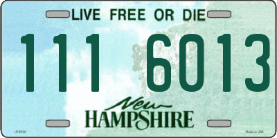 NH license plate 1116013