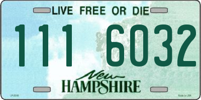 NH license plate 1116032