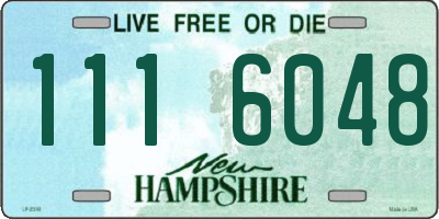 NH license plate 1116048
