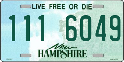 NH license plate 1116049