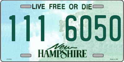 NH license plate 1116050