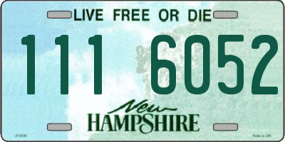 NH license plate 1116052