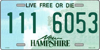 NH license plate 1116053
