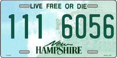 NH license plate 1116056