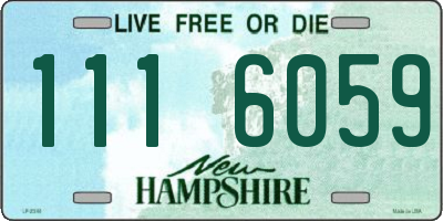 NH license plate 1116059