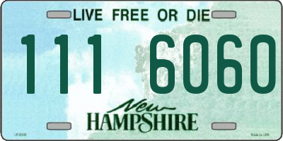 NH license plate 1116060