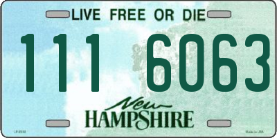 NH license plate 1116063