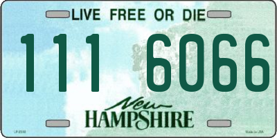 NH license plate 1116066