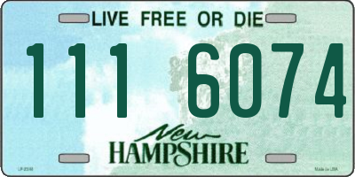NH license plate 1116074