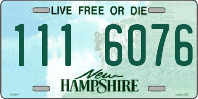 NH license plate 1116076